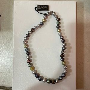 Honora 16” Freshwater pearl multicolored pearl necklace.